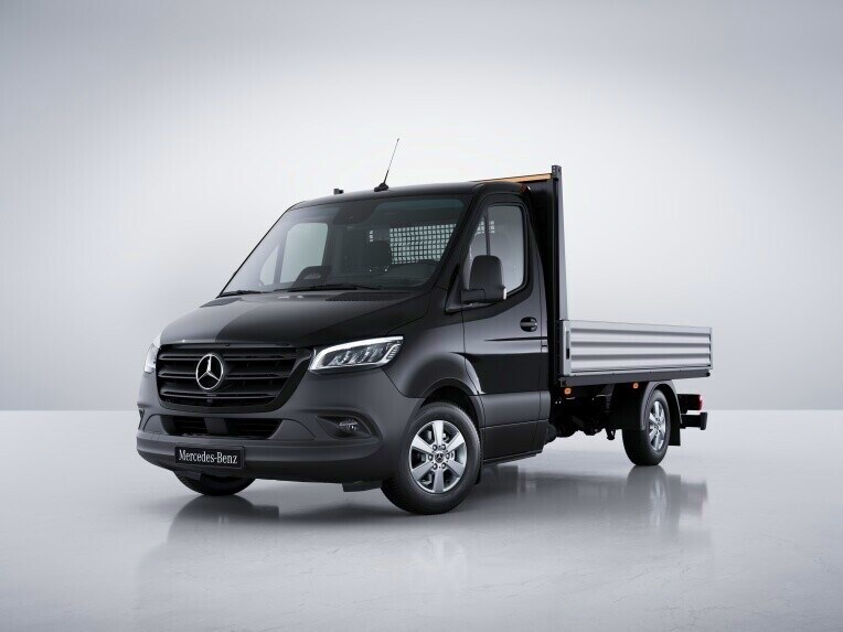 Le Mercedes-Benz Sprinter Chassis à benne est équipé d'un train de roulement axé sur le confort et la protection du chargement.