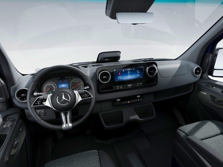 Le poste de conduite du Mercedes-Benz Sprinter Fourgon avec la ligne d'équipement PRO.
