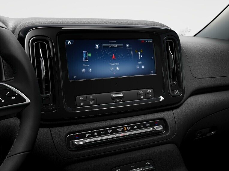 Navigation dans le Mercedes-Benz Vito.