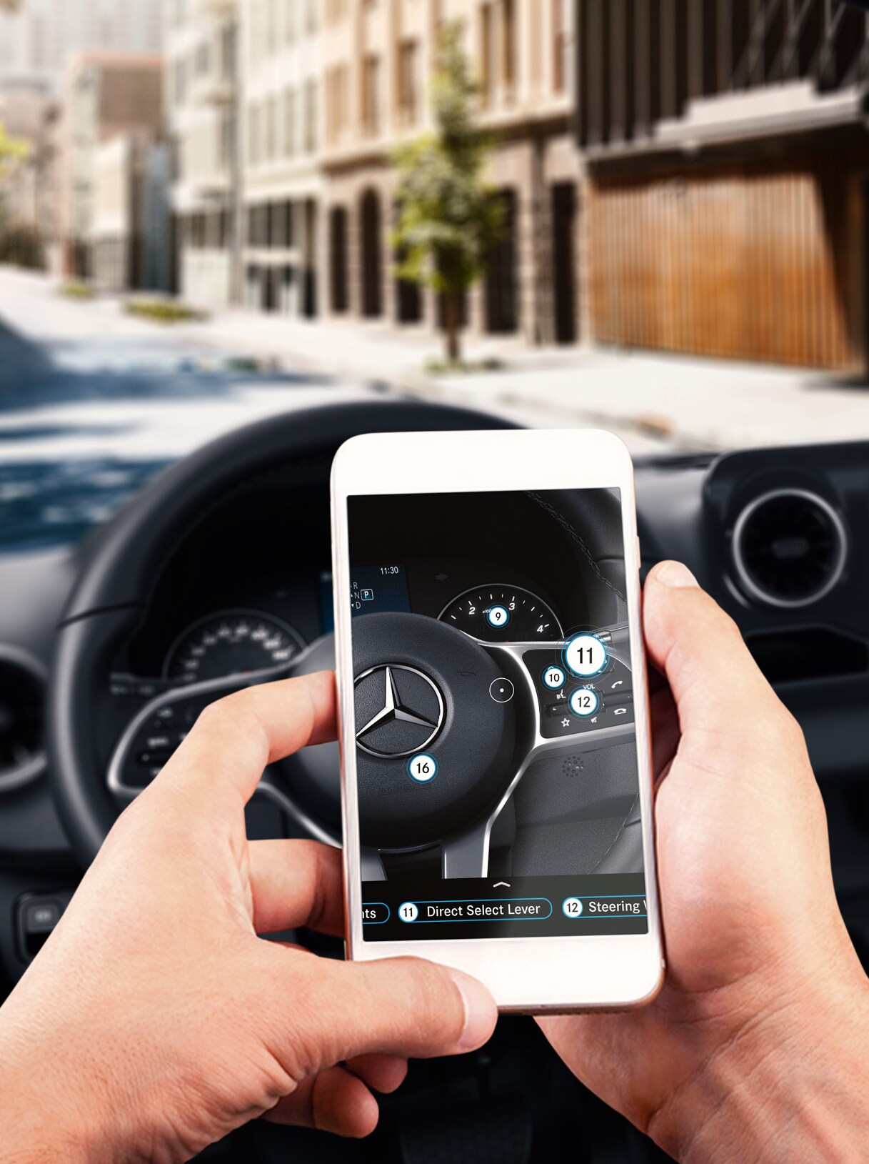 Ask Mercedes Augmented Reality.