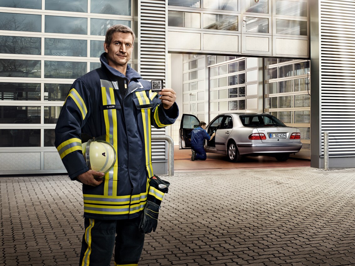 Autocollant à l’usage des secours