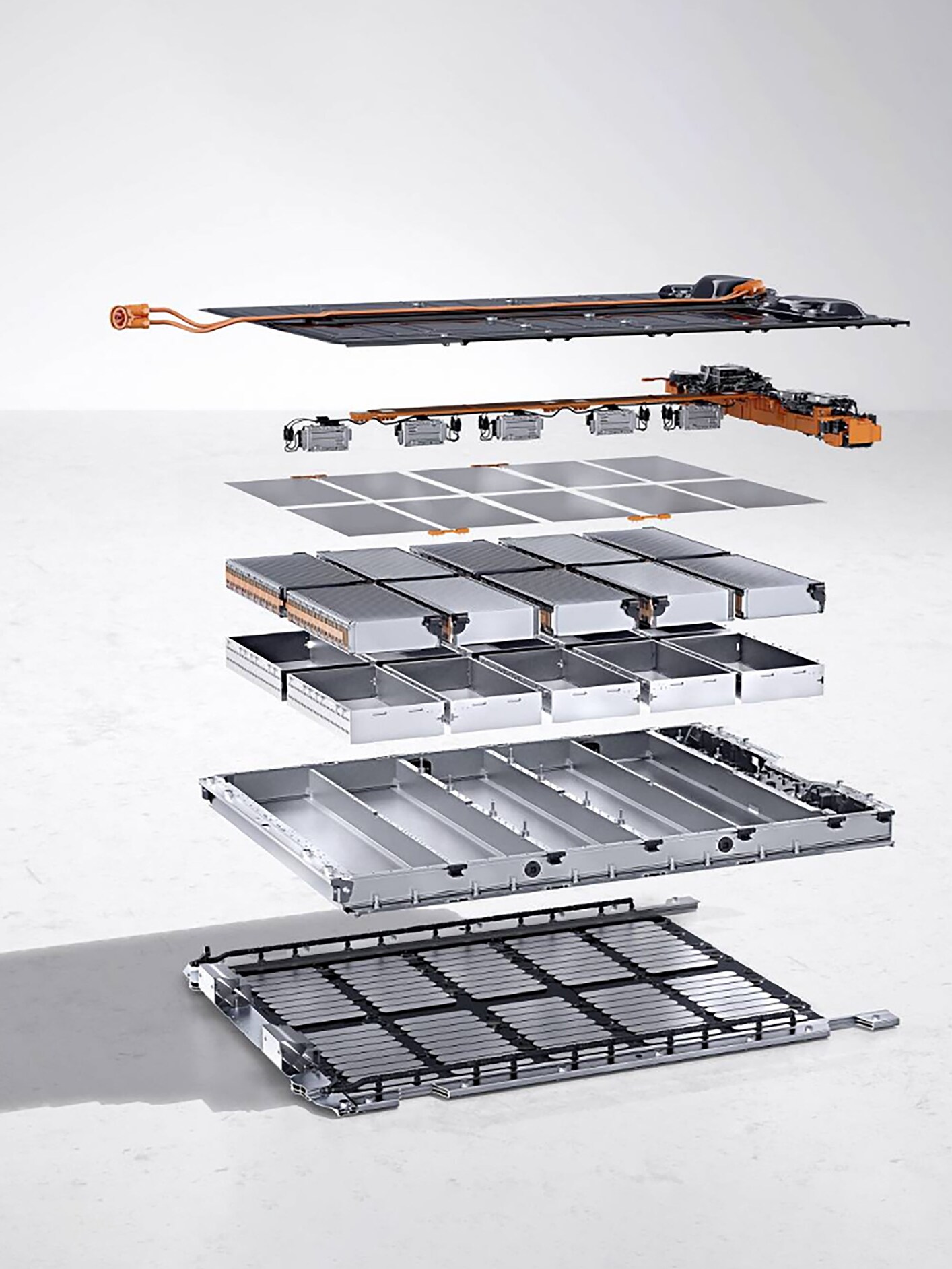 Une illustration d'une batterie en couches pour symboliser le service électrique.