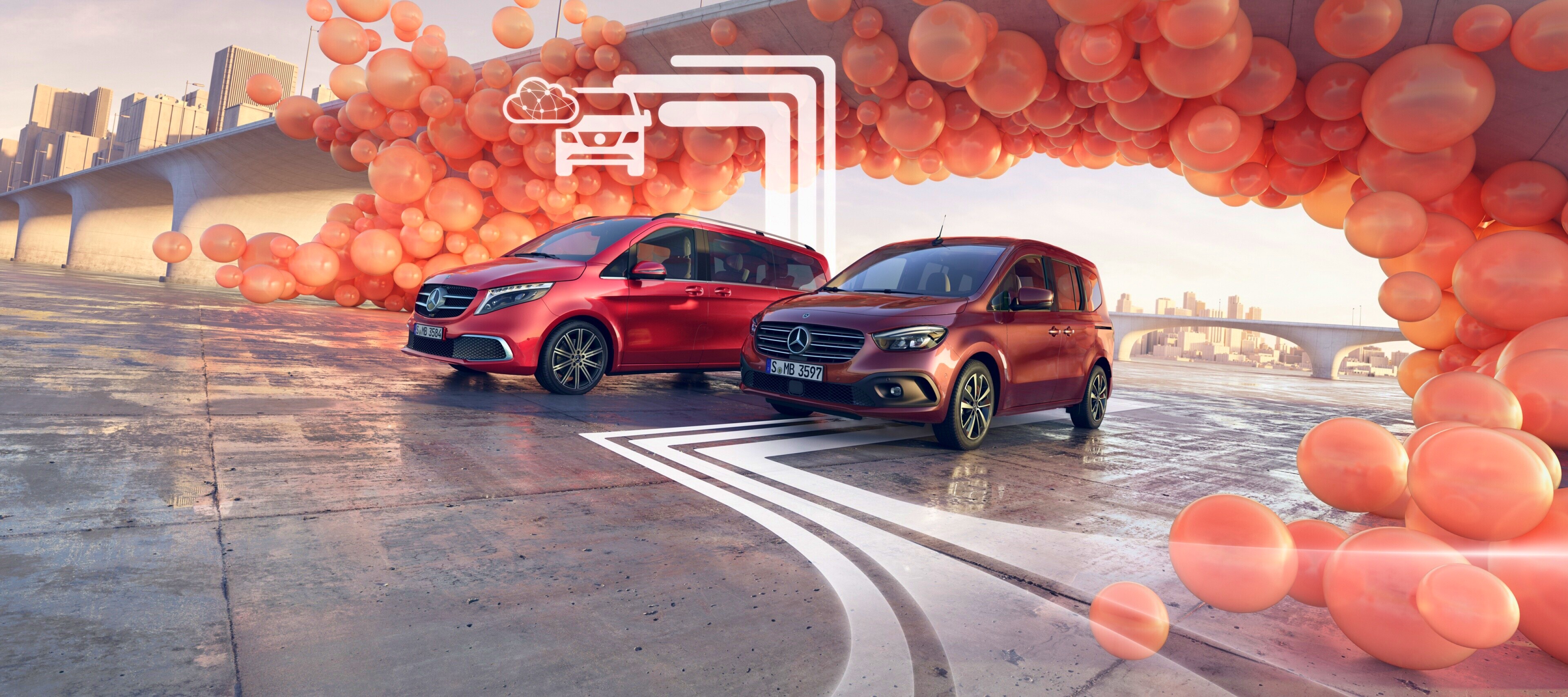 Digitale extra's voor particuliere klanten | Mercedes-Benz Bestelwagens Maak gebruik van de digitale upgrade voor uw bestelwagen en maak uw dag nog comfortabeler met services met betrekking tot beroep, gezin en vrije tijd.