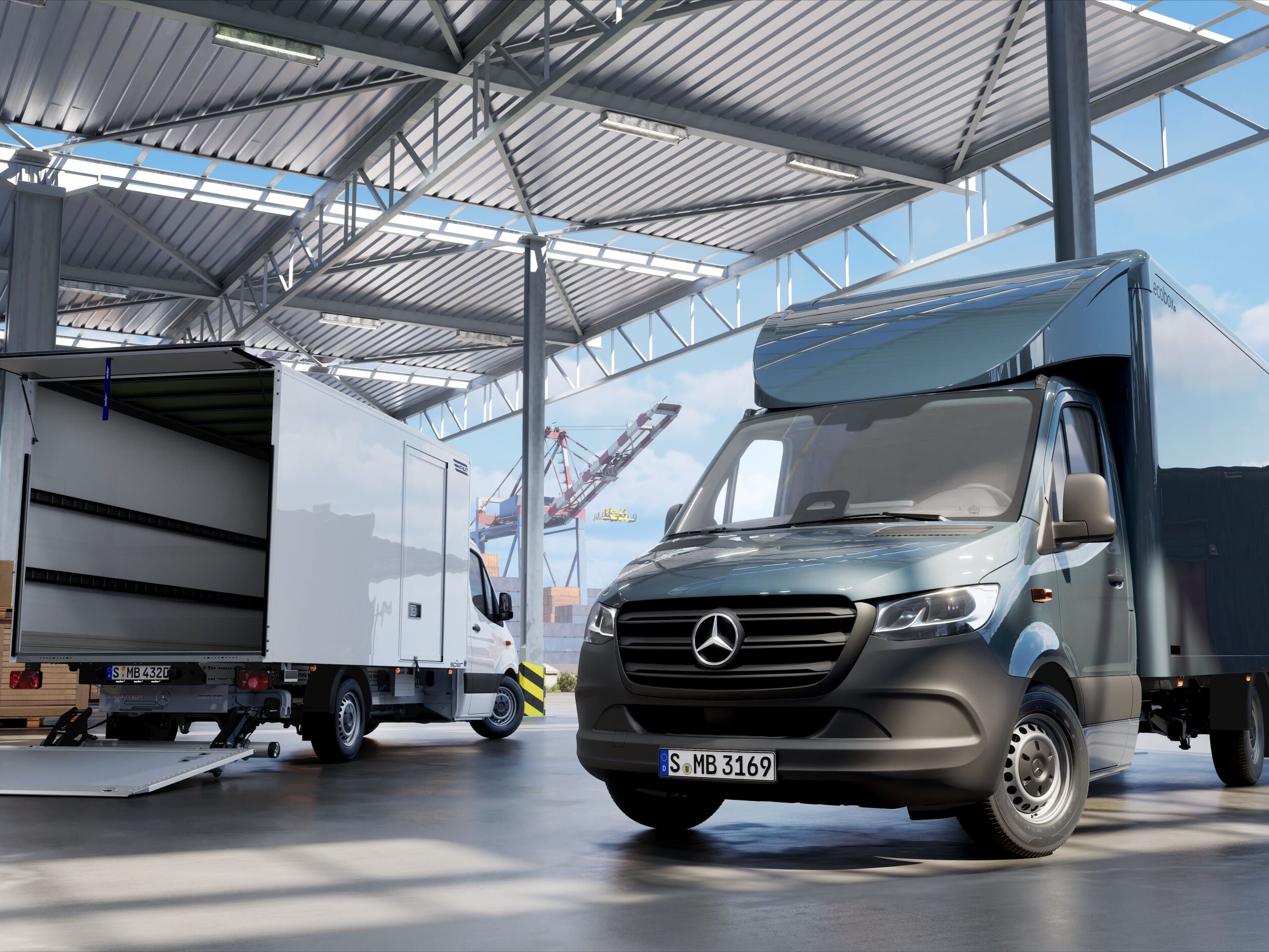 Verschillende Sprinter-modellen met een opbouwoplossing.