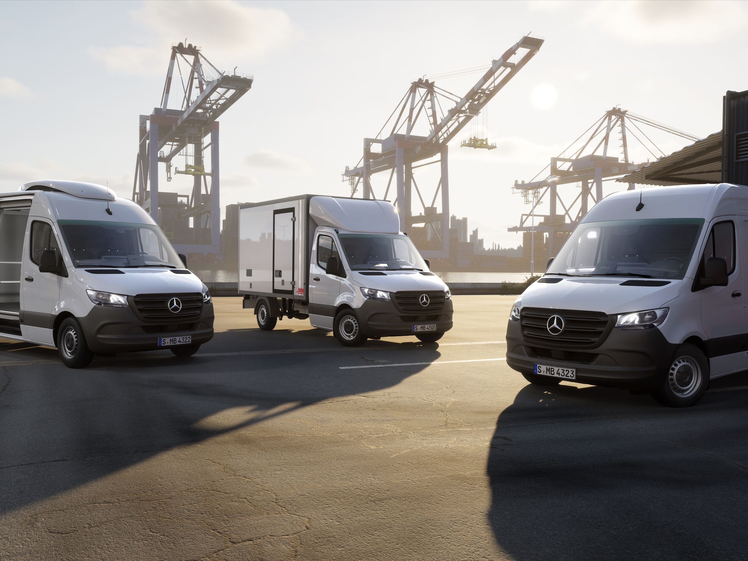 Différents modèles de Sprinter équipés d'une solution frigorifique.
