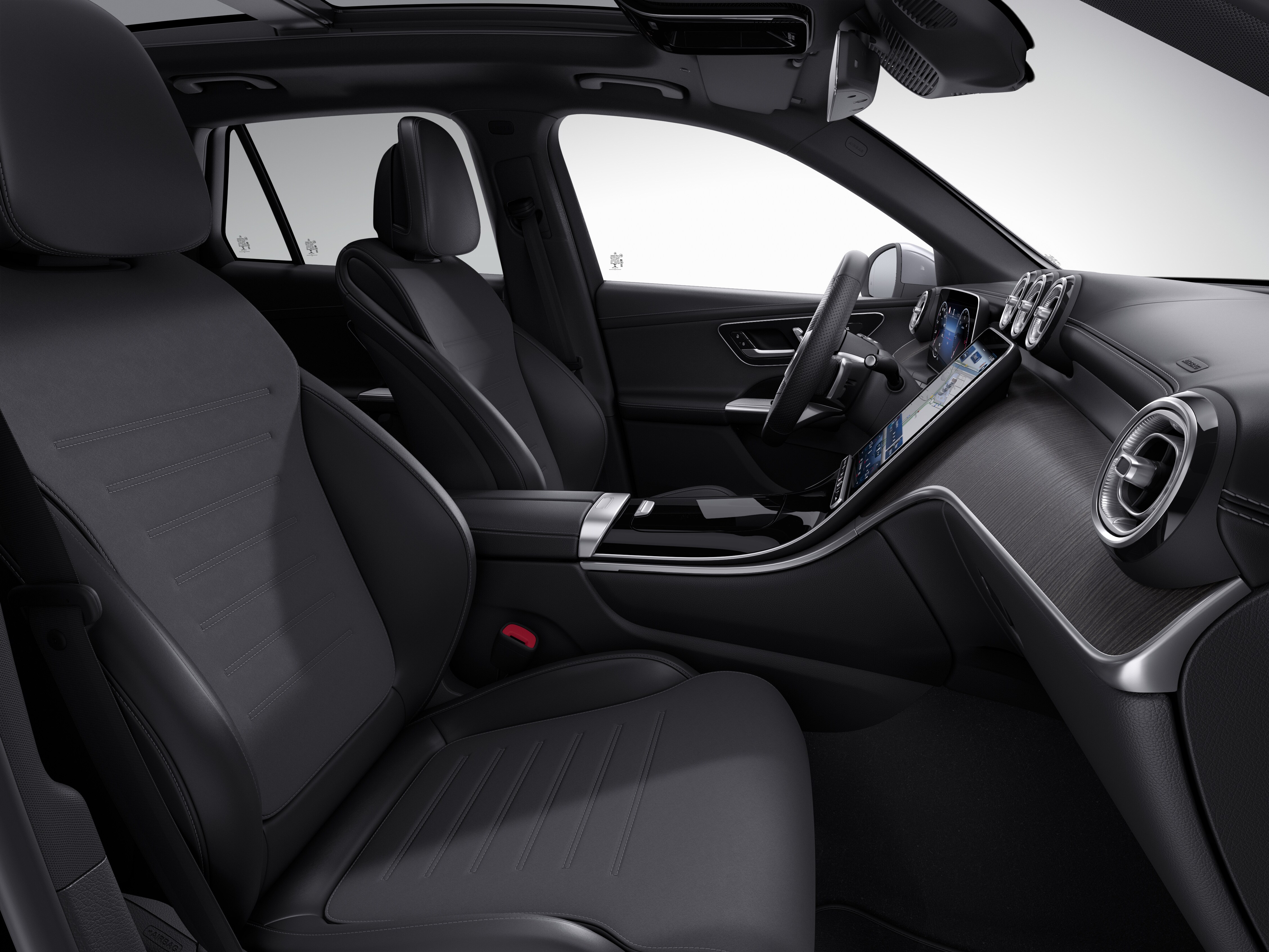 Intérieur du nouveau GLC SUV de Mercedes-Benz avec la ligne d'équipement AMG Line.