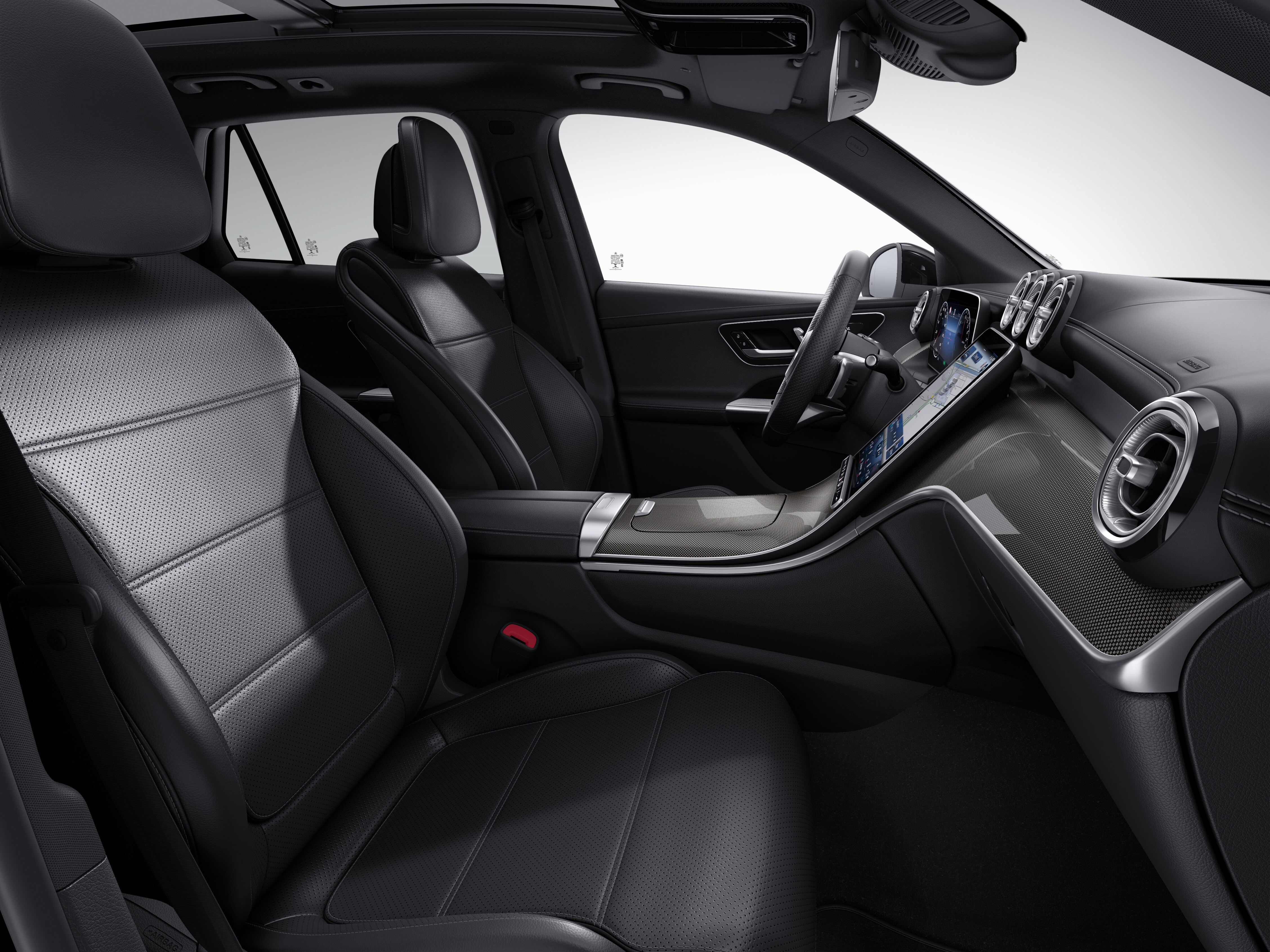 Intérieur du nouveau GLC SUV de Mercedes-Benz avec la ligne d'équipement Luxury Line.