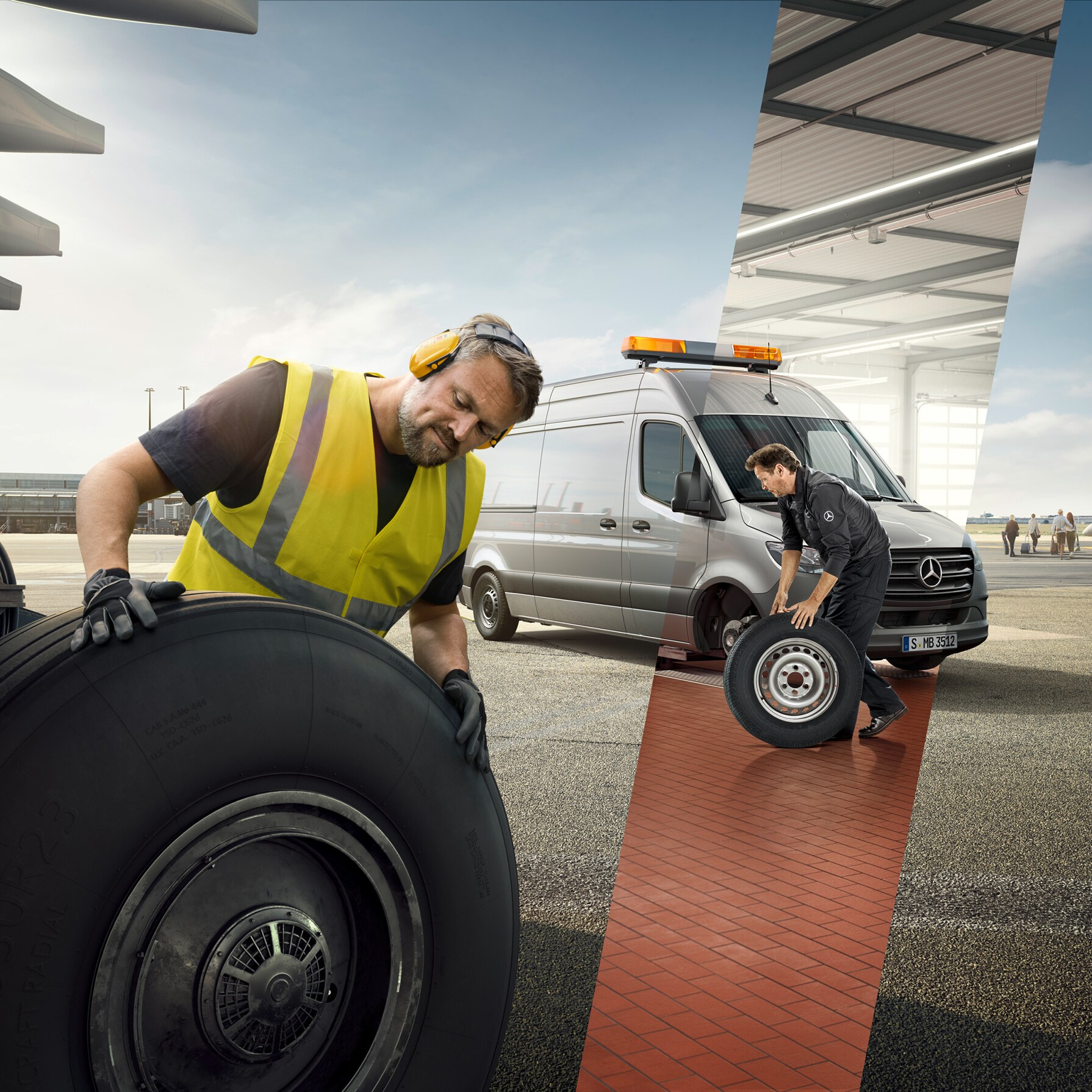 Assistance Mercedes-Benz sur la route.